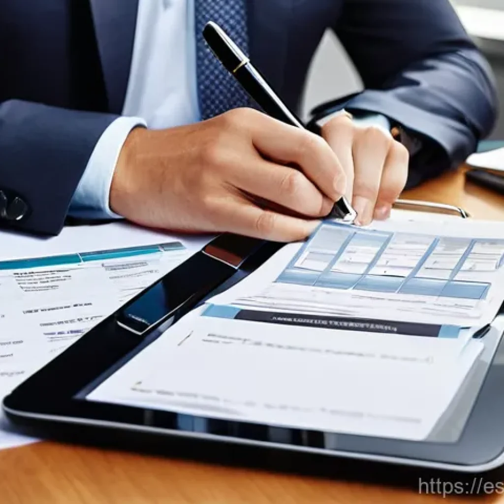 변리사 업무 일지 작성법 - **Prompt: The Meticulous IP Agent's Digital and Traditional Workspace**
"A focused intellectual ...