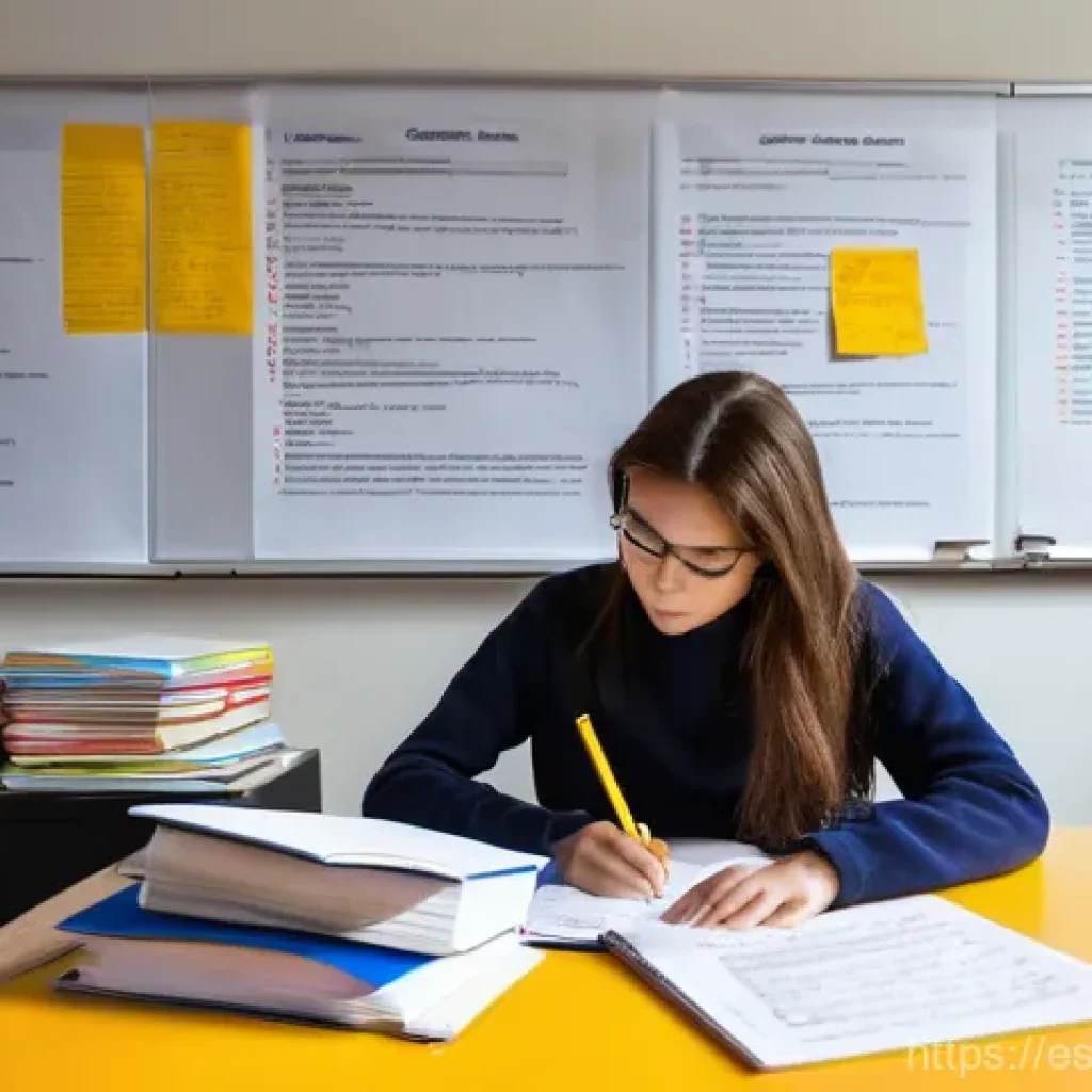 변리사 시험 기출문제 분석 - **Prompt: "A focused student, approximately 28 years old, sits at a spacious, organized study desk i...
